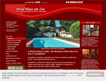 Tablet Screenshot of hotel-haus-am-zoo.de